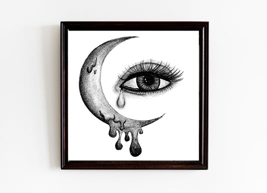 Crying Moon Fine Art Print